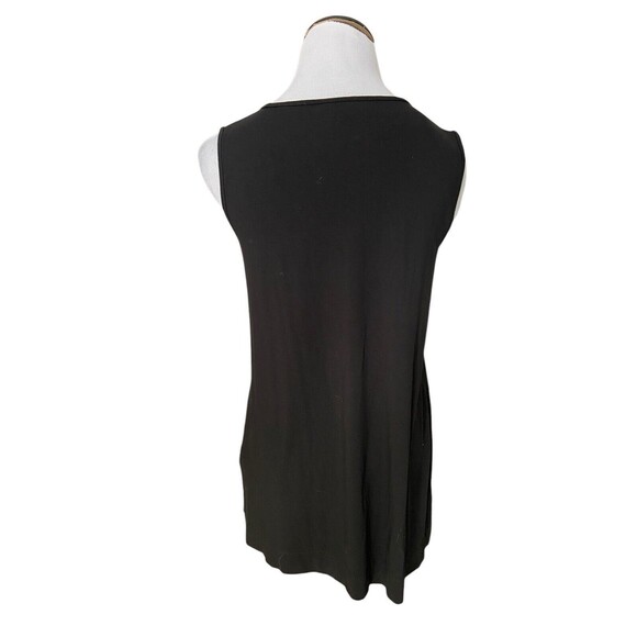 J. Jill Wearever Collection Layering Tank Top Size S Petite Black Side Vents - Picture 3 of 13